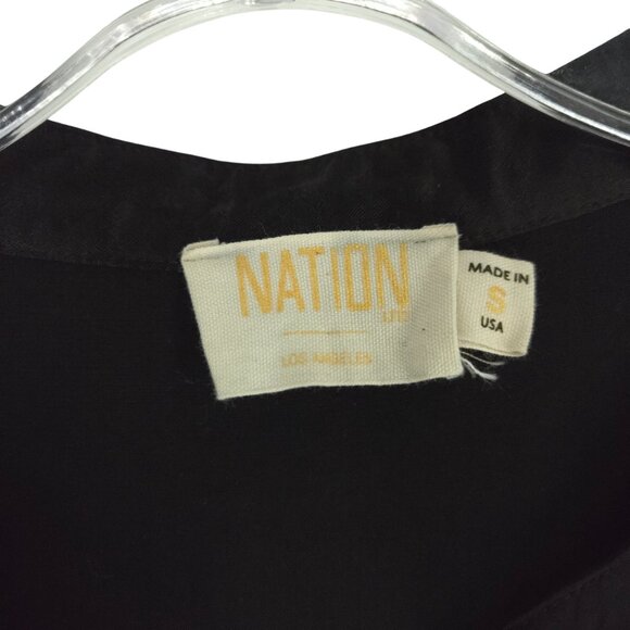 Nation LTD Los Angeles Blouse Long Sleeve Rayon Classy Career Workwear S - Picture 6 of 16